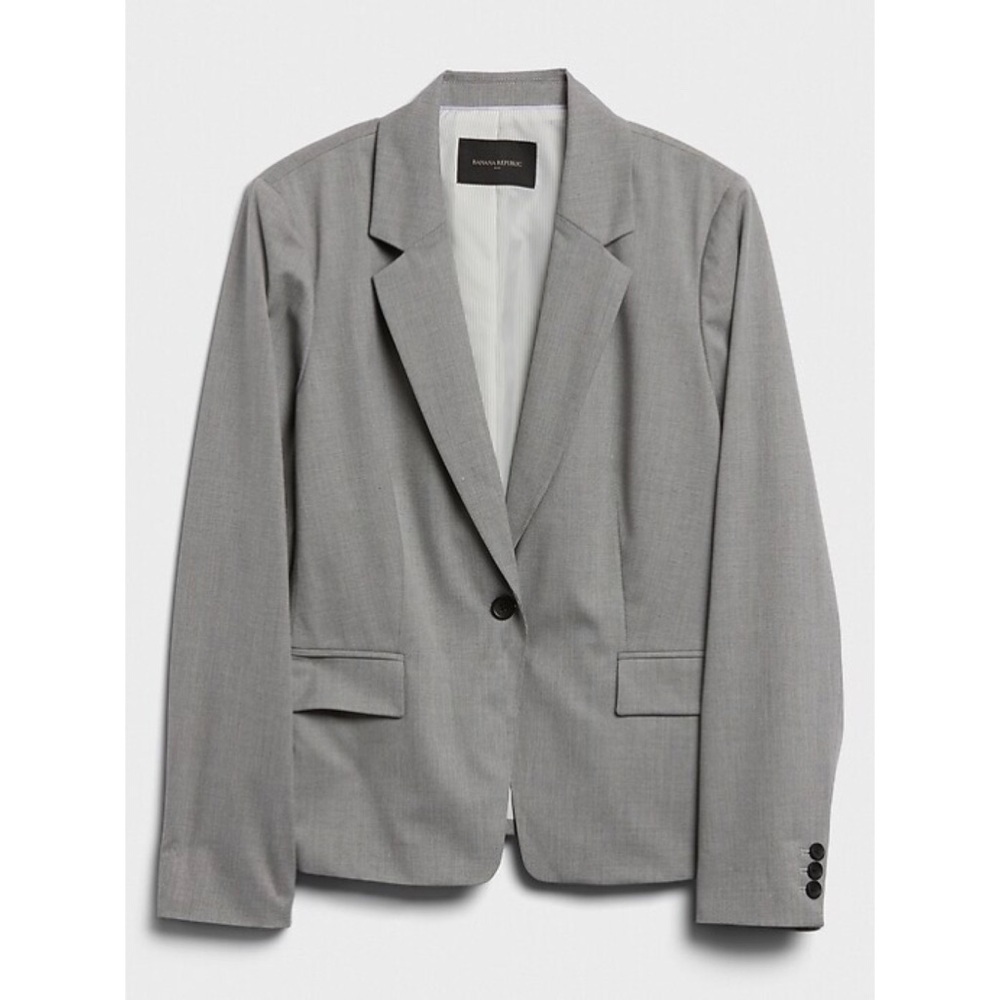 Banana Republic Women’s Light Gray Blazer Sz 12
